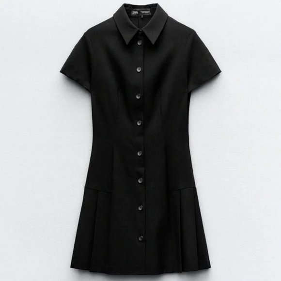 ZARA MINI SHIRT DRESS - Picture 1 of 4